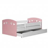 Lastevoodi Julia voodikastiga 80×180, roosa, Laste- ja noortevoodid, UUED TOOTED, 80cm laiused, Lastemööbel ja sisustus